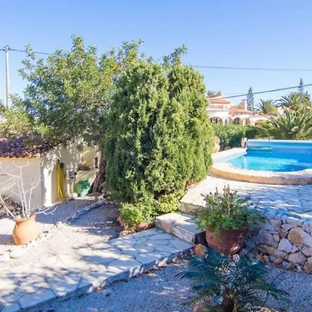 빌라 Sunny En Con Piscina Jardin Y Playas 칼페
